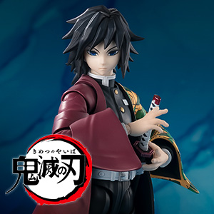 Sitio web especial [Demon Slayer: Kimetsu no Yaiba] "S.H.Figuarts GIYU TOMIOKA" con información sobre los productos.