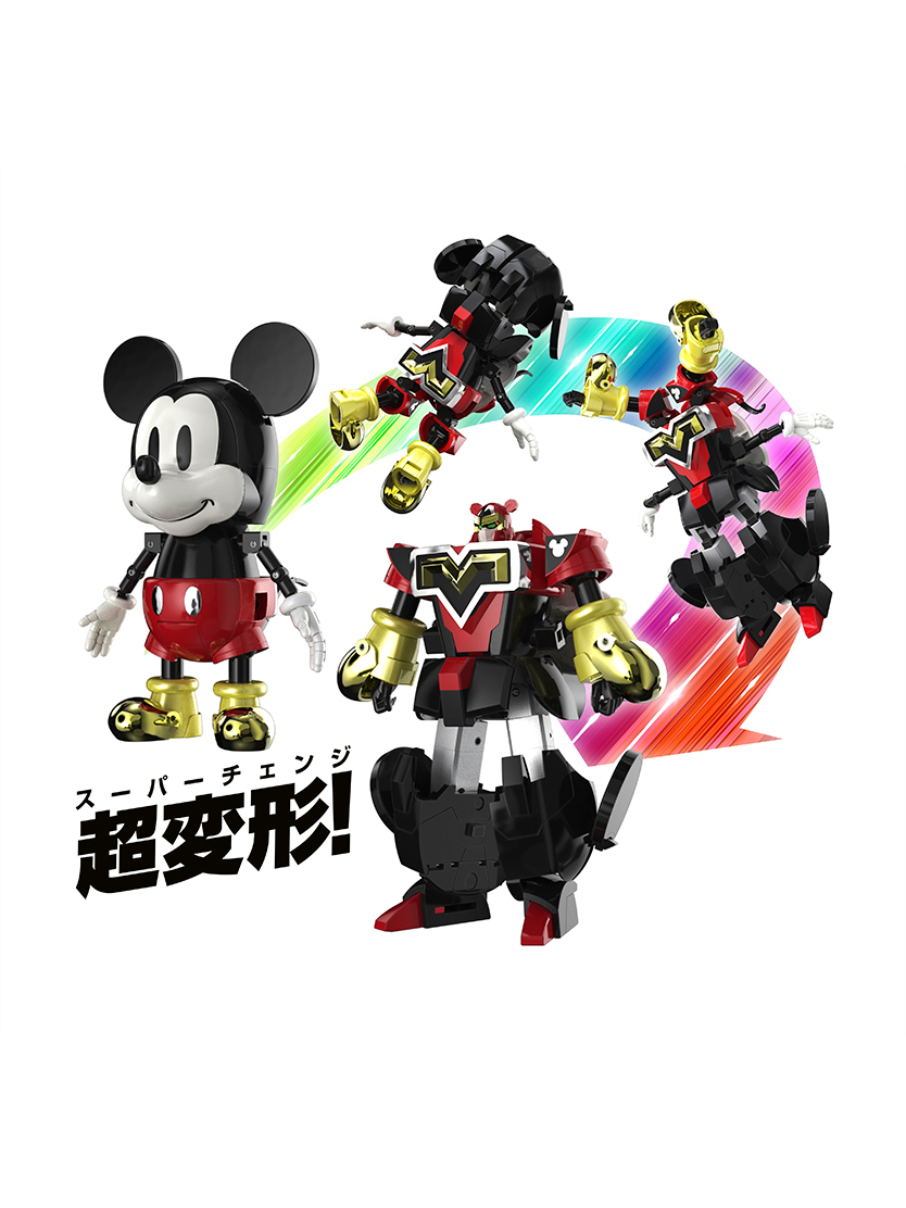 Disney Character Figure CHOGOKIN Super Transformation Mickey Mouse by Kunio Okawara